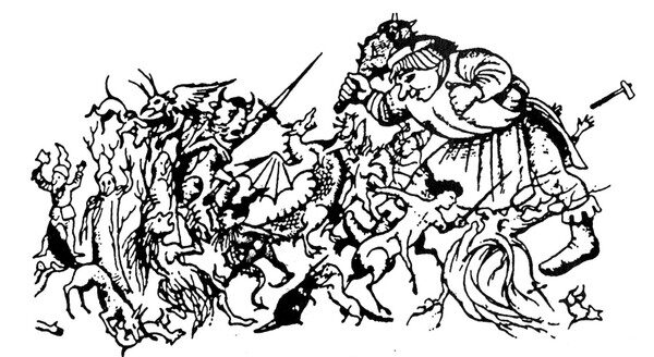 The battle scene from The Lion, the Witch, and the Wardrobe.